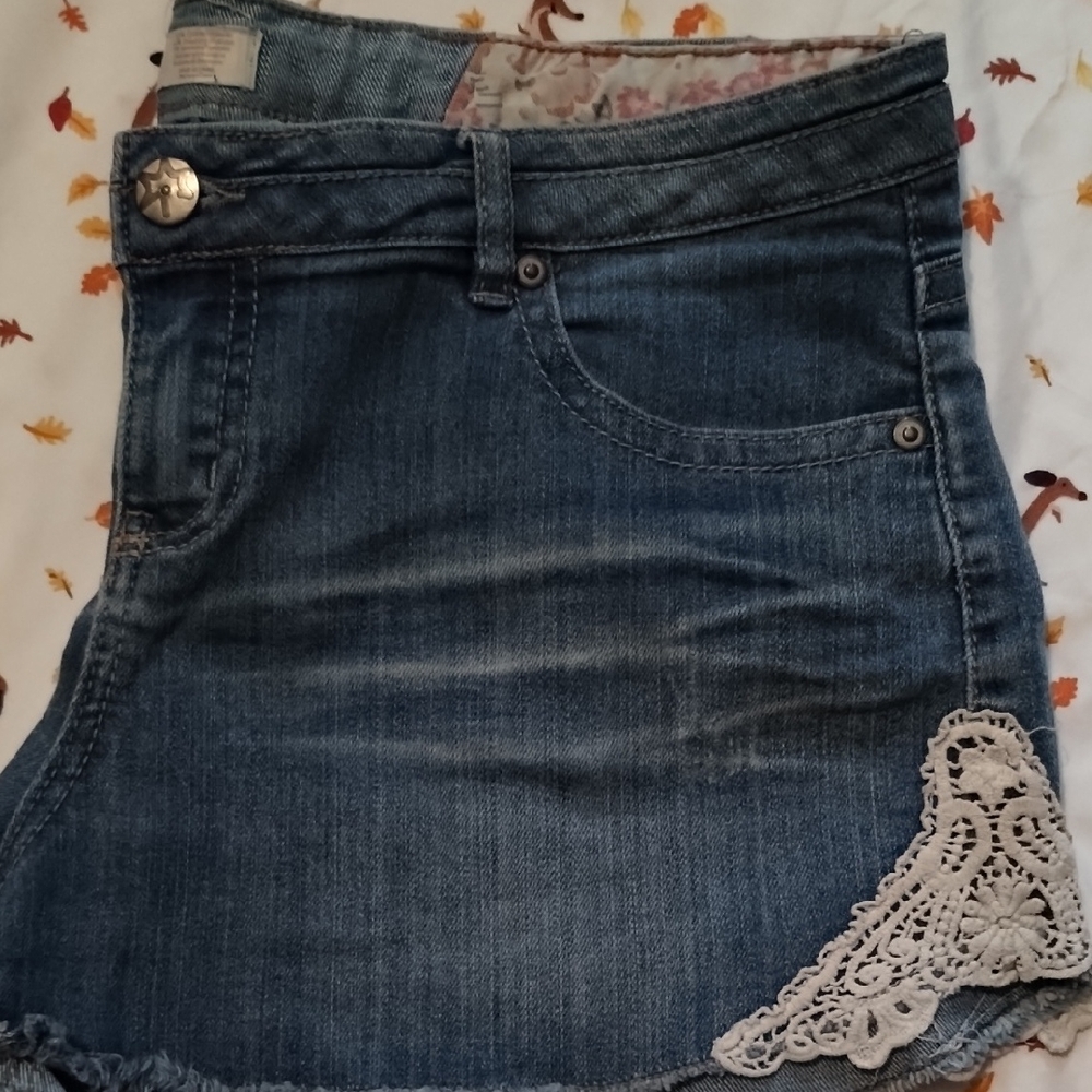 No Boundaries Blue Denim Skirt